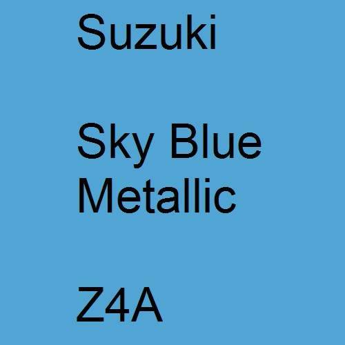 Suzuki, Sky Blue Metallic, Z4A.